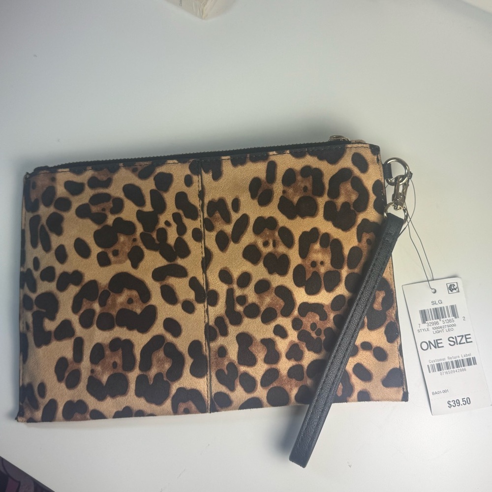 NWT!!! Leopard Print Clutch Bag by INC 🐆